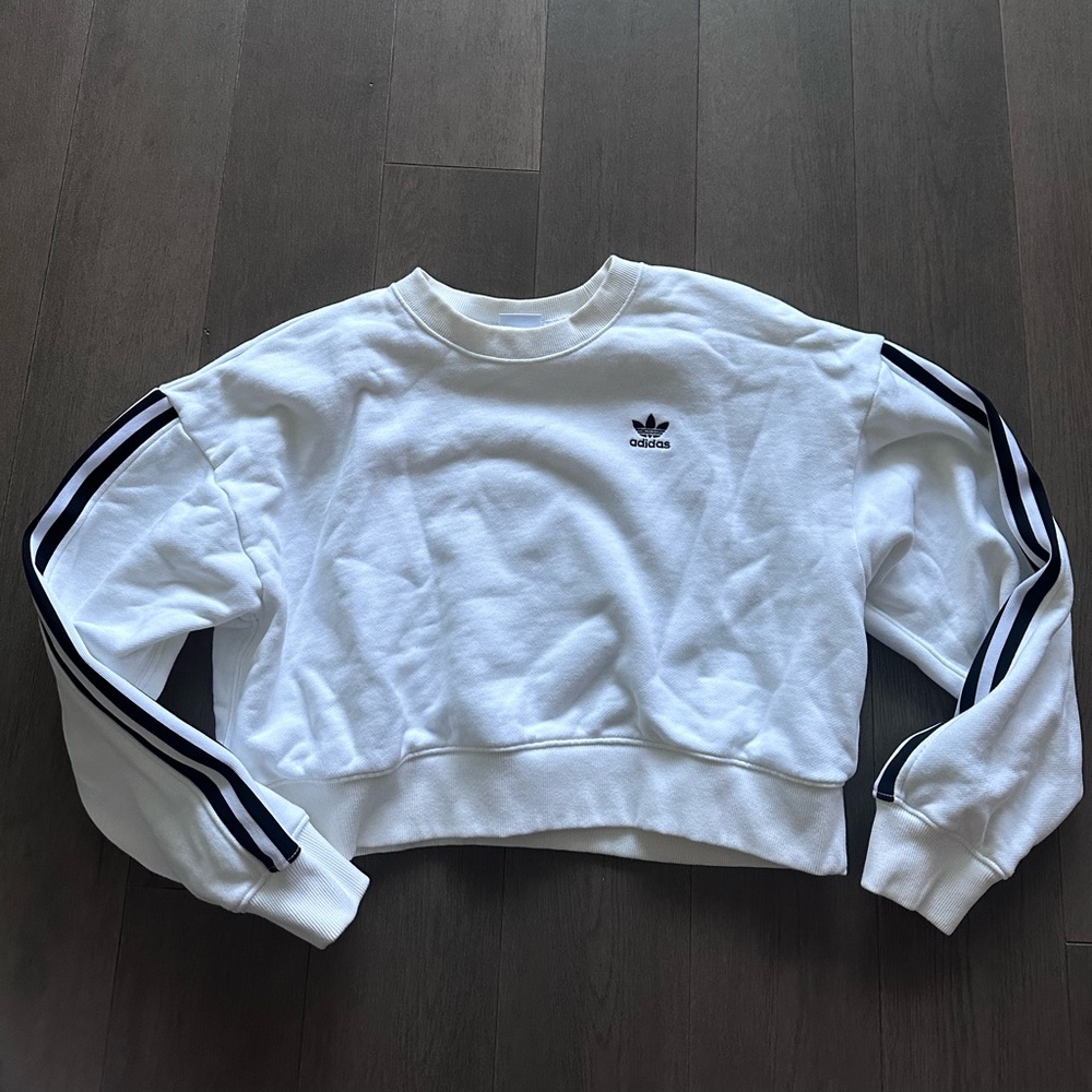 Adidas Women's Classic White Sweatshirt - Picture 5 of 6